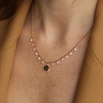 Gökyüzü Cümbüşü Altın Kolye