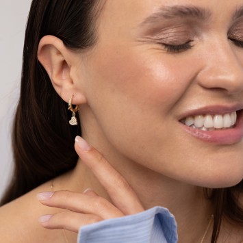 Amour Fou Altın Küpe