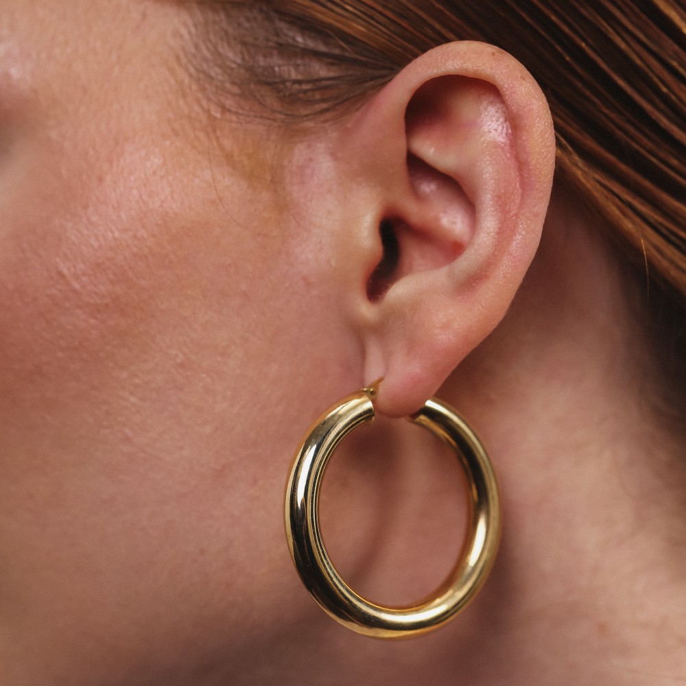 CIRCLE  Altın Küpe