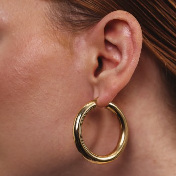 CIRCLE  Altın Küpe