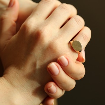 Rose Altın Serçe Parmak Yüzüğü