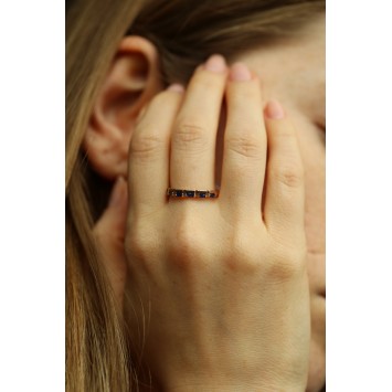 Yarım Tur Baget Taşlı Yüzük