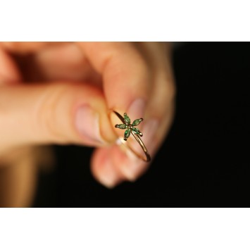 Yıldız Çiçeği Altın Yüzük