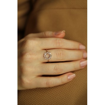 Asimetrik Baget Taşlı Yüzük