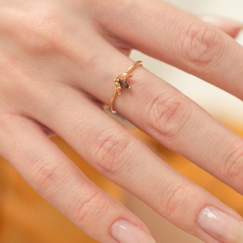 Lotus Çiçeği Altın Yüzük